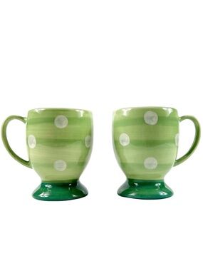 Set of 2 Gail Pittman Providence Polka Dot Mugs